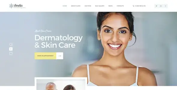 Professional Dermatologist Website Design - DoctorBrandify Bangladesh
