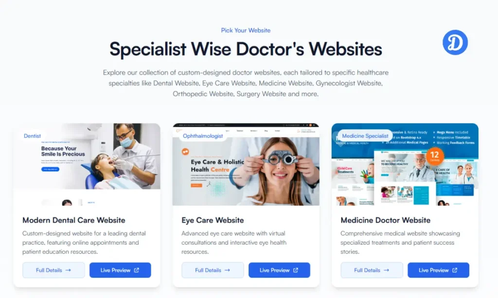 Top 10 Features Every Doctor Website Must Have in 2025